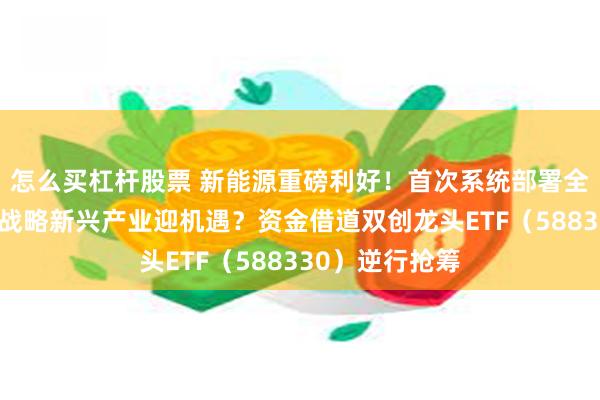 怎么买杠杆股票 新能源重磅利好！首次系统部署全面绿色转型，战略新兴产业迎机遇？资金借道双创龙头ETF（588330）逆行抢筹