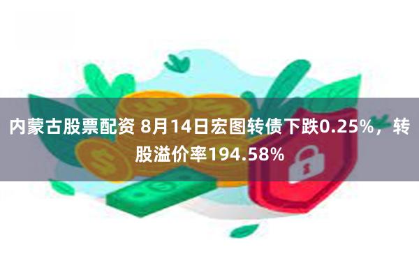 内蒙古股票配资 8月14日宏图转债下跌0.25%，转股溢价率194.58%