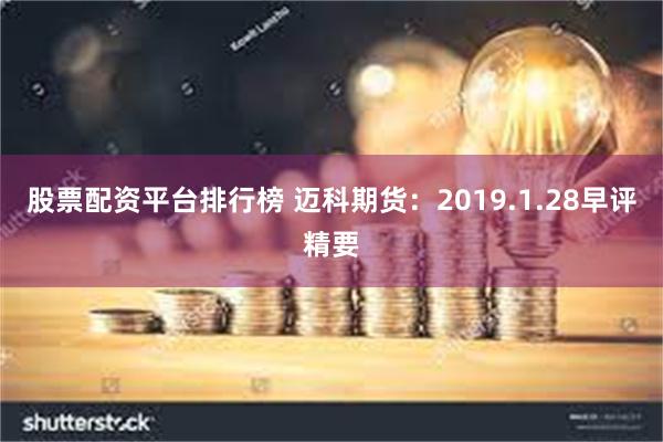 股票配资平台排行榜 迈科期货：2019.1.28早评精要