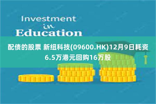 配债的股票 新纽科技(09600.HK)12月9日耗资6.5万港元回购16万股