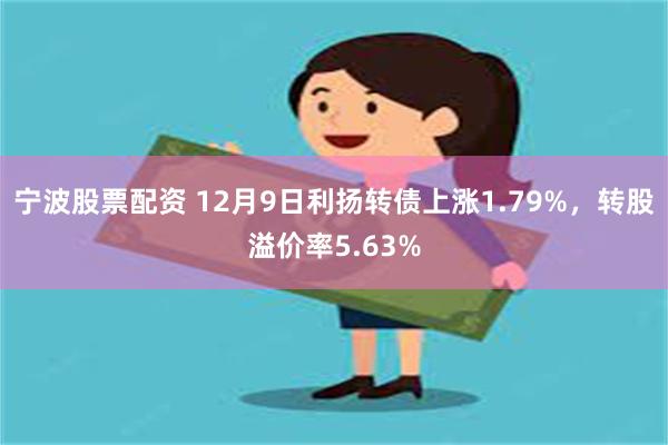 宁波股票配资 12月9日利扬转债上涨1.79%，转股溢价率5.63%