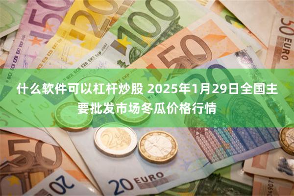 什么软件可以杠杆炒股 2025年1月29日全国主要批发市场冬瓜价格行情